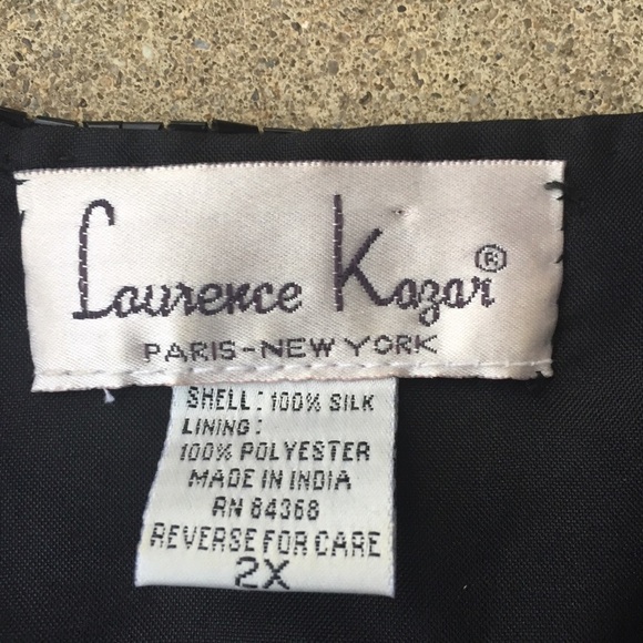 Laurence Kazar Vintage Sequin Open Front Jacket - Picture 2 of 8